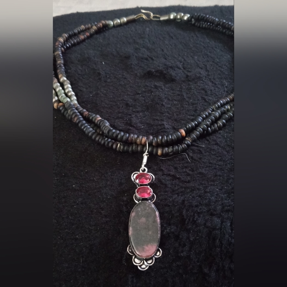 Vintage Custom Rhodacroisite Seed Choker